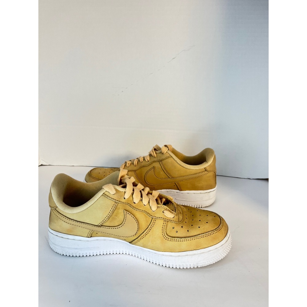 Nike Air Force 1 '07 LV8 Wheat Flax Tan Nubuck Low Sneakers Women's 7 DR9503-201 - Picture 16 of 16